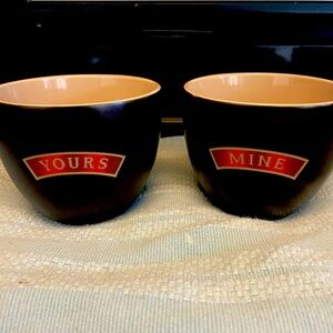 NEW AND NEVER USED- Bailey's Irish Cream - Set of 2 Porcelain Dessert Bowls